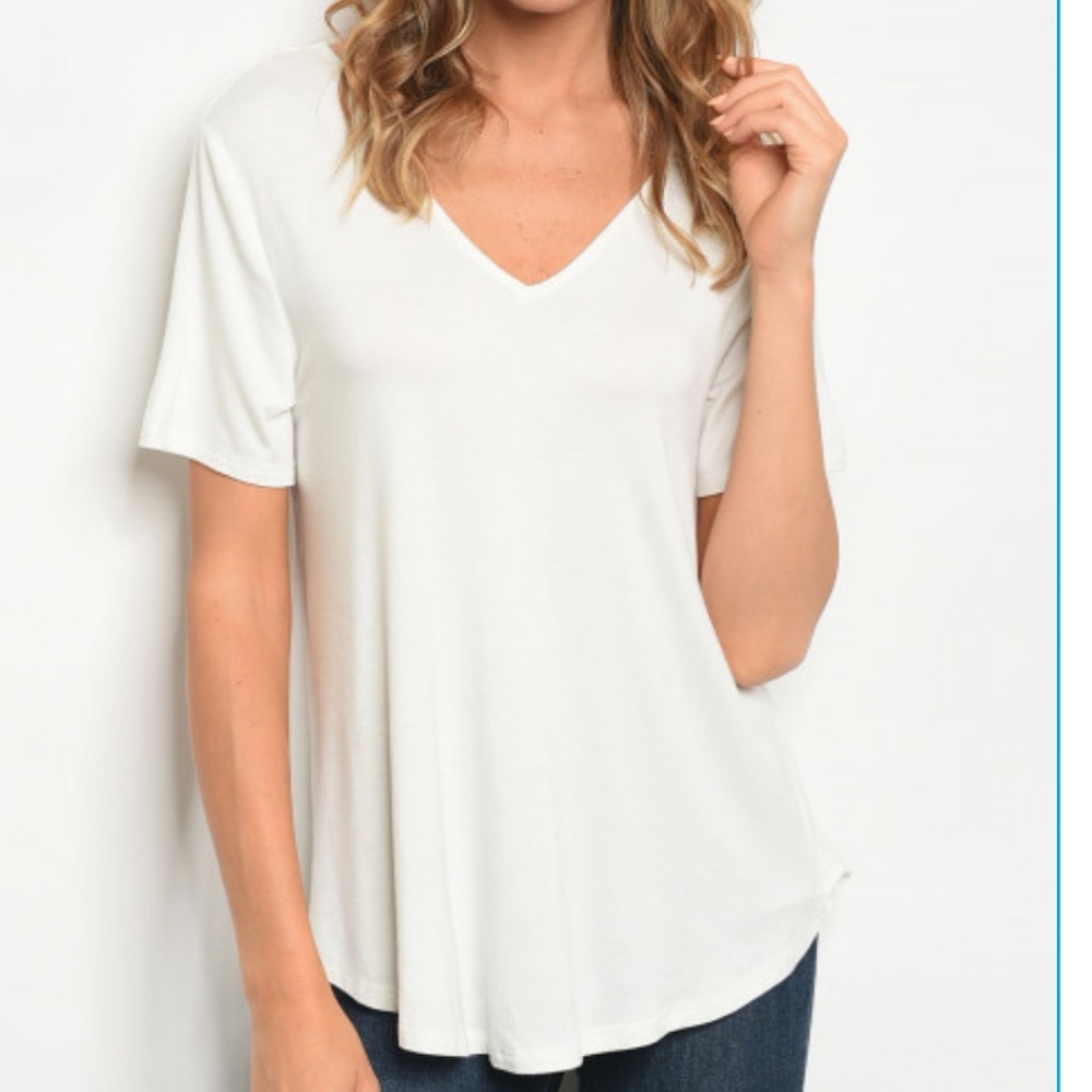 Flash Sale! Ivory criss cross shirt